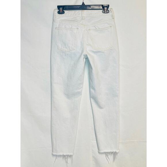 We the Free-Button Fly Raw Hem Cream Jeans-size 25 short - Picture 5 of 6